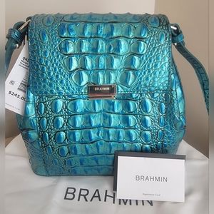 NWT Brahmin Margo Peacock Crossbody OR Shoulder Handbag